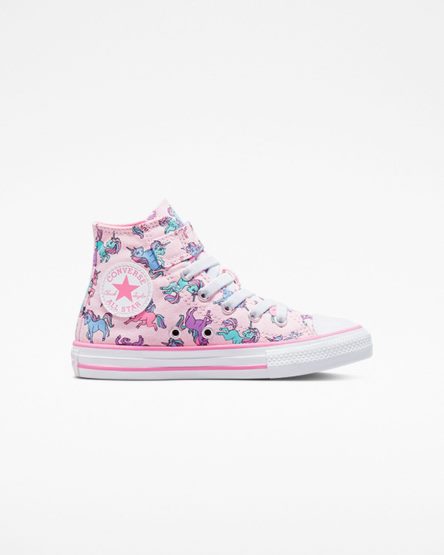 Girls' Converse Chuck Taylor All Star Easy-On Unicorns High Top Shoes Pink / Blue | AU 95E04U